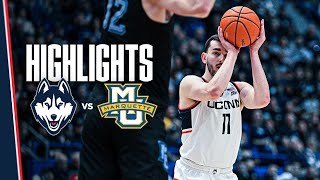 HIGHLIGHTS  1 UConn Mens Basketball vs 4 Marquette [upl. by Brittnee]