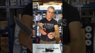 Cuchillo de caza Muela HUSKY10R knife messer acerosdehispania huntingknife collecting [upl. by Icyak349]