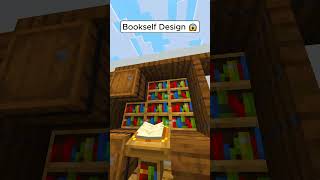 Minecraft Bookself Design 😱 もういいよ shorts minecraft [upl. by Yalc]