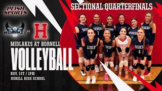 7Midlakes Lady Screaming Eagles vs 2Hornell Lady Raiders Girls Class C Volleyball Quarterfinals [upl. by Ahc]