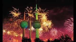 Kuwait Fireworks Hala Feb 2023 [upl. by Aokek682]