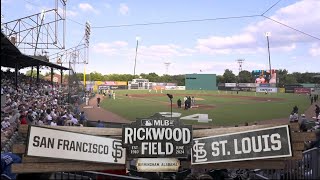 MLB at Rickwood Field on FOX intro  SFvsSTL  6202024 [upl. by Suicul]