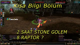 Geri döndük  Bilgi ve ara bölüm  2 SAAT STONE GOLEM FARM [upl. by Auhsej]