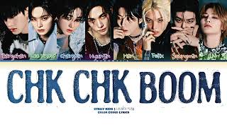 STRAY KIDS 스트레이 키즈  Chk Chk Boom Color Coded Lyrics HANROMEN [upl. by Swiercz]