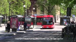 Buses in Karlstad Sweden [upl. by Gerger]