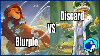 Lorcana Gameplay Blurple vs Amber Emerald Discard  Full Match Shimmering Skies Meta [upl. by Ardnosal]