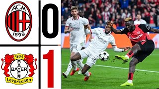 Leverkusen 10 AC Milan  Leverkusen vs Milan Highlights  Champions League 2425 [upl. by Notirb]