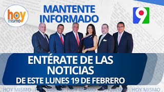 Titulares de prensa dominicana el lunes 19 de febrero 2024  Hoy Mismo [upl. by Casabonne]