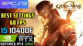 God of War Ascension RPCS3 Best Settings For 60 FPS  RTX 2060 12gb  I5 10400f PC Performance [upl. by Cordula]