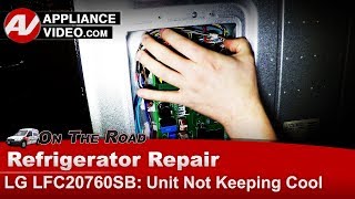 LG Refrigerator Repair  Not Cooling  PCB [upl. by Page]