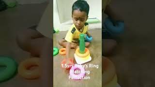 18 months Babys playing colour Rings [upl. by Derian]