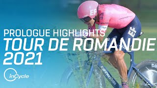 Tour de Romandie 2021  Prologue Highlights  inCycle [upl. by Nalak]