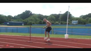 What does High School Pole vault practice look likewmv [upl. by Enovad]