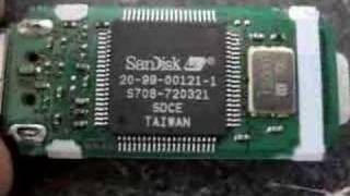 1GB Sandisk Cruzer Take Apart [upl. by Sirah]