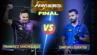 FRANCISCO SANCHEZRUIZ VS DIMITRIS LOUKATOS  PERI 9BALL OPEN 2024 billiards nineball 9ballpool [upl. by Dmitri951]