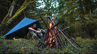 Survival Tarp Shelter VS Tent Which is Better for Solo Camping [upl. by Relyk994]