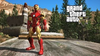 IRONMAN MARK 85 VS THANOS ENDGAME GTA 5 PC MODS [upl. by Avehsile]