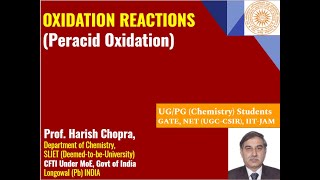 Oxidation Reactions Peracid oxidation  Prepare for GATE JAM NET [upl. by Yeldar49]