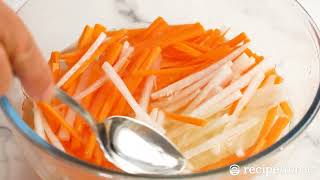 Vietnamese Quick Pickled Carrots and Daikon [upl. by Esinert]