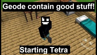 How to open Geodes  Tetra 1165 Minecraft [upl. by Shiverick]