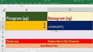 Convert Picogram to Nanogram [upl. by Melita]