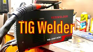 YesWelder TIG 200P ACDC Tig Welder Review  First Welds [upl. by Yduj772]