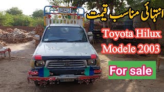 Toyota Hilux 2003 Modele for sale in sargodhaChalta Phirta Tv [upl. by Zoie]