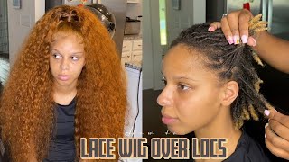 INSTALLING A WIG OVER LOCS  ERICKAJPRODUCTSCOM [upl. by Schmeltzer]