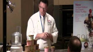 Godiva Chef Patrick Peeters Introduces Ice Cream Parlor Trufflesmpg [upl. by Annerol]