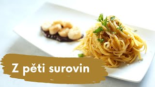 Jednoduché Veganské špagety jen z 5 ingrediencí  Špagety bez masa [upl. by Doownil]