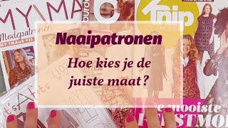 Hoe kies je de juiste maat naaipatroon [upl. by Ela]