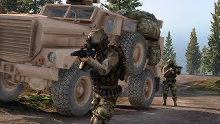 GTA 5  Military ARMY Patrol 81 MRAP Battle In Woods Woodland Special Forces Mission [upl. by Tilla]