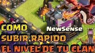 COMO SUBIR RAPIDO EL NIVEL DE TU CLAN Y ESTRATEGIAS  Clash of Clans  Español  CoC [upl. by Illyes]