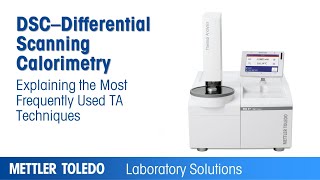 Differential Scanning Calorimeter DSC from METTLER TOLEDO [upl. by Abeu]