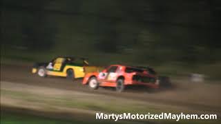 Maniwaki Speedway Street Stock Feature Race Scenes July 6 [upl. by Aunson]