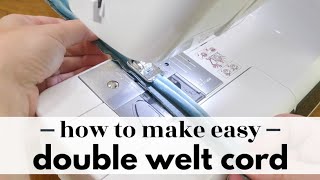 How to Make Easy Double Welt Cord for Beautiful Upholstery [upl. by Feinberg240]