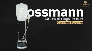 Rossmann UltraPremium High Pressure Garment Steamer 2400 Watts High Pressure Steamer [upl. by Elakram]