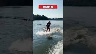 First Time EVER Wakesurfing Behind An Axis [upl. by Aloysia]