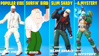 All Legendary Fortnite Dances amp Emotes Peter Griffin Surfin Bird Real Slim Shady The Weeknd [upl. by Aret]