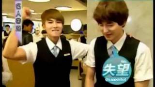 Kyuhyun and Ryeowook Serve Customers as Waiters [upl. by Almeda525]