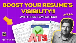 How to Write an ATSOptimised Resume for Freshers 2024  UXUI Design  தமிழ்  Abishek [upl. by Leima]