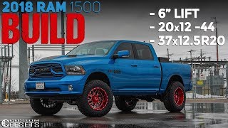 ELECTRIC BLUE RAM 1500 ON RED TIS 544’S  6” Lift 20x12’s amp 37’s [upl. by Beverie]