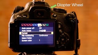 Setting Your Cameras Diopter [upl. by Orat]