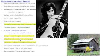 Movie review Coal miners daughter Loretta Lynn [upl. by Nahtam]