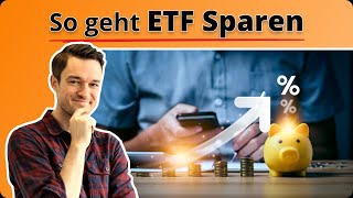 ETF Sparplan erklärt Vermögen aufbauen mit ETFSparen Rechenbeispiel  finanzennet [upl. by Dlared933]