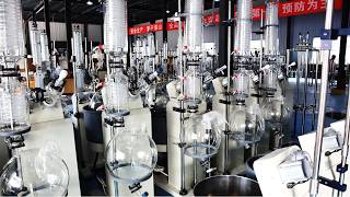 Factory Tour Rotary Evaporator ROTOVAP Machine  Fascinating Manufacturing Process in China [upl. by Pouncey]