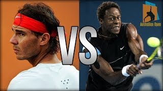 Rafael Nadal Vs Gael Monfils Australian Open 2014 Highlights [upl. by Babbie900]