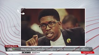 Nosiviwe MapisaNqakula  IFP reacts on resignation [upl. by Ysnil]