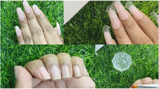 How to do poly gel nails  Poly gel nail extension with in a minute 900 rs me Nail extension [upl. by Ingamar753]