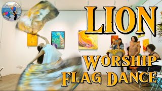 Lion  Worship Flag Dance  June Passion Flag [upl. by Phillipp682]